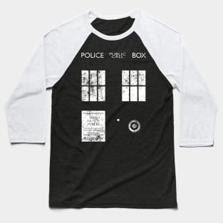 Dr Who TARDIS (distressed) Baseball T-Shirt